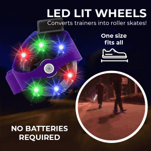 Rollend - Wheels with LED colorful lights.