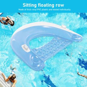 Chilaxo - Inflatable pool chair with cup holders.