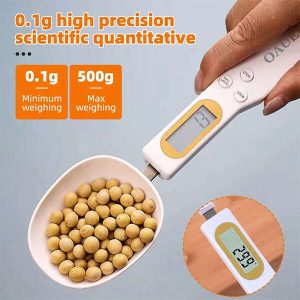Scoopey - A spoon with a built-in scale.