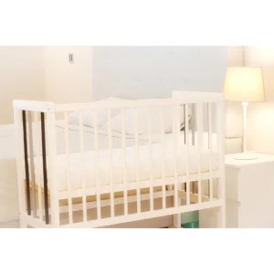Barbabebe MINI COT NEXT white/grey rails BC9039